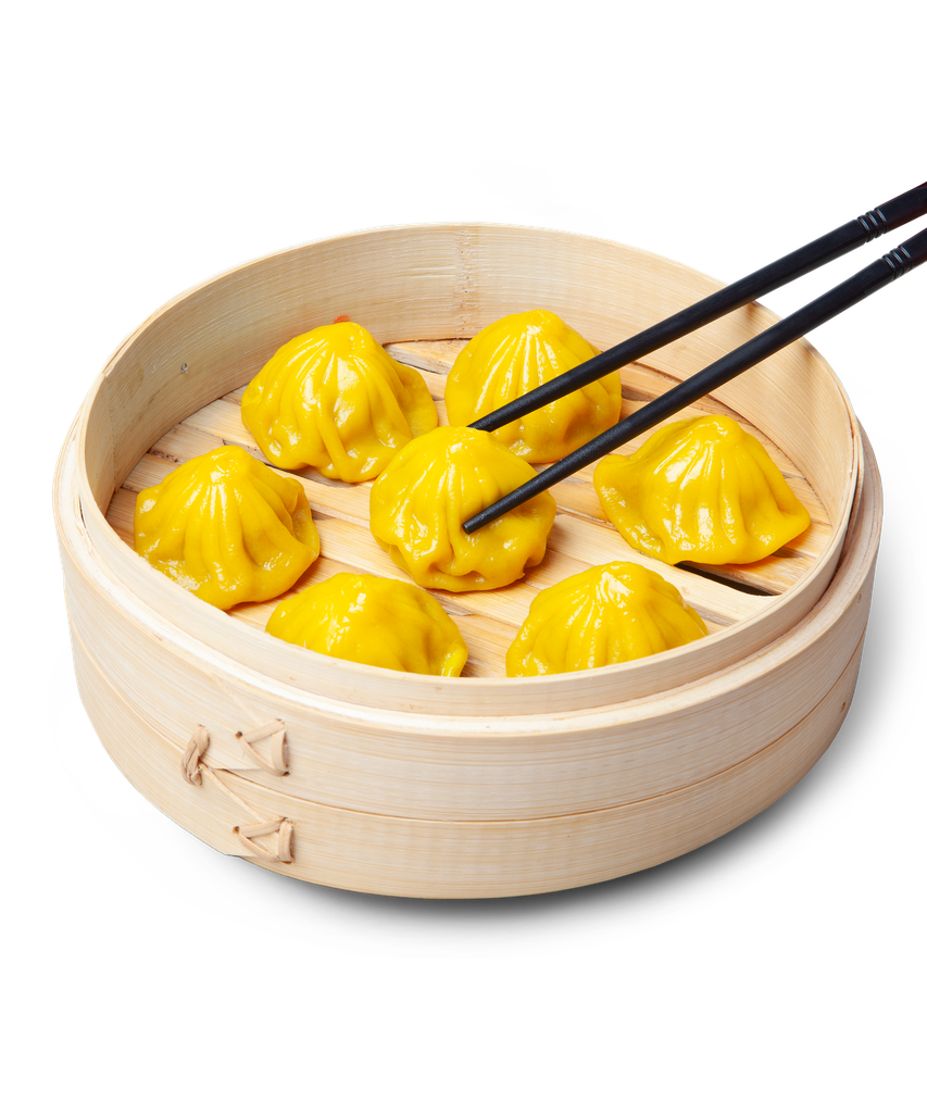 [1-9. Xiaolongbao de Cerdo con Carne de Buey de Mar Txangurro y Caldo] 1.9. 蟹黄灌汤鲜肉小笼